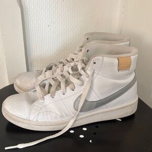 Nike White and Gray High-Tops